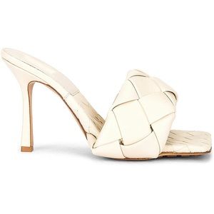 INSPIRED! Cream Braided square toe mule